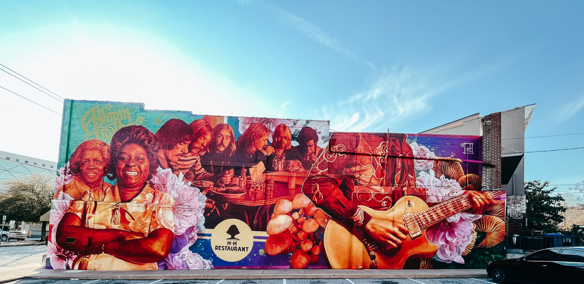 H & H restaurant mural